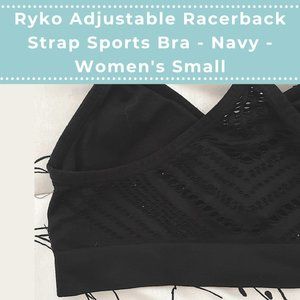 Ryko Adjustable Racerback Strap Sports Bra - Black